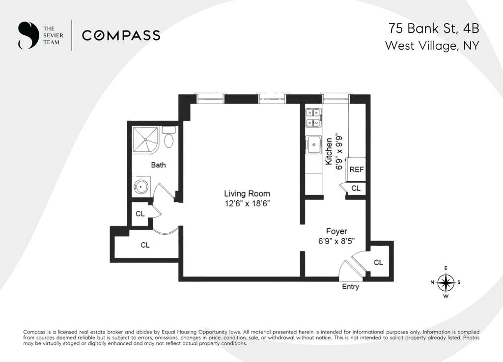 75 Bank Street 4B W. Greenwich Village New York NY 10014