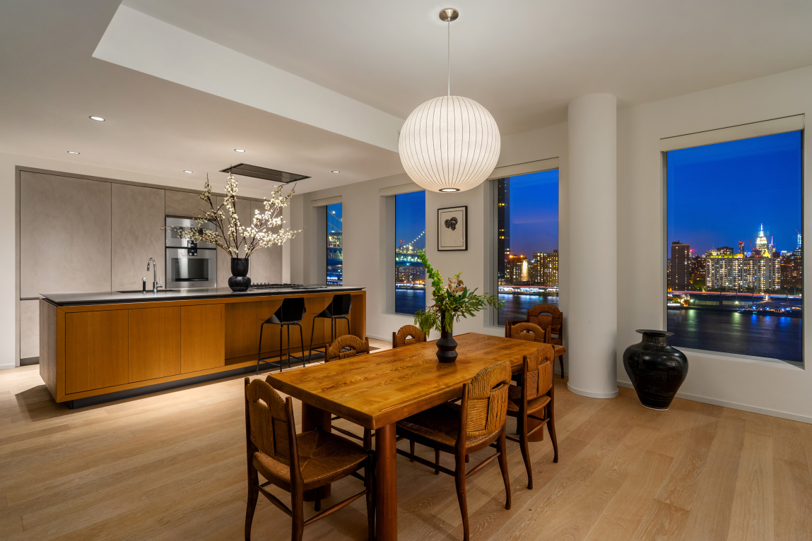 1 John Street, Unit PHC Brooklyn, NY 11201 - Photo 7 of 26 a view of a dining room with furniture