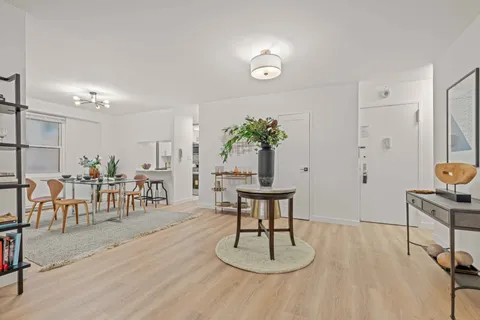 a view of a fireplace in a hallway