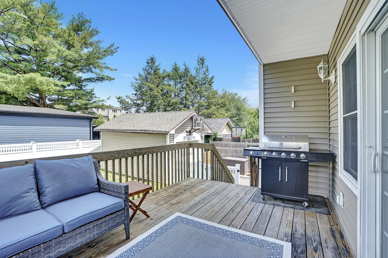 266 Feronia Way Rutherford, NJ 07070 - Photo 36 of 41 a view of a wooden deck with furniture
