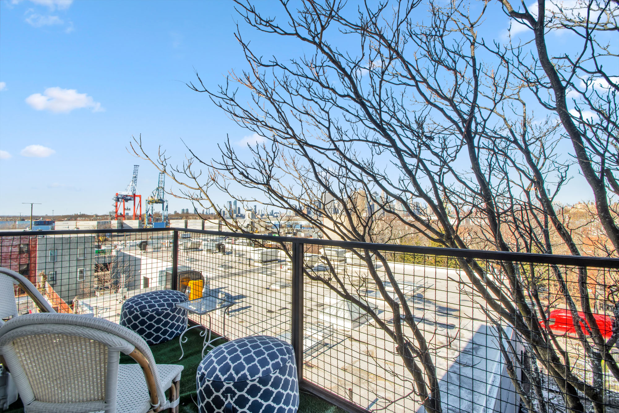 25 Carroll Street, Unit 4C Brooklyn, NY 11231 - Photo 9 of 27 a balcony view with couple of couch