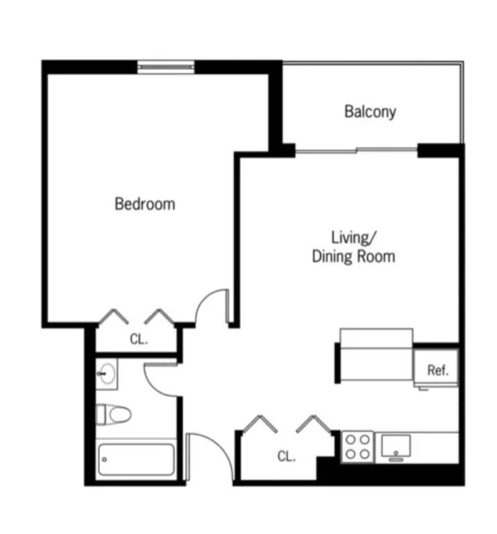 445 West 19th Street, Unit 5G Manhattan, NY 10011 - Photo 7 of 7 a picture of a black and white photo