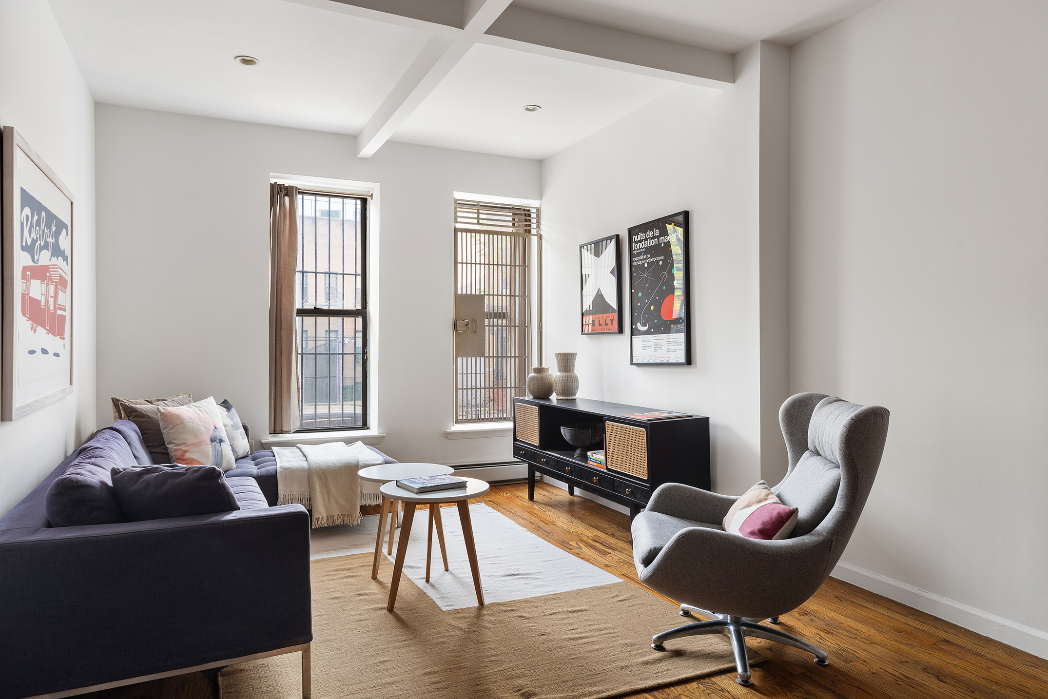 246 Sumpter Street, Unit 1C Brooklyn, NY 11233 - Photo 3 of 12 a living room with furniture and a window