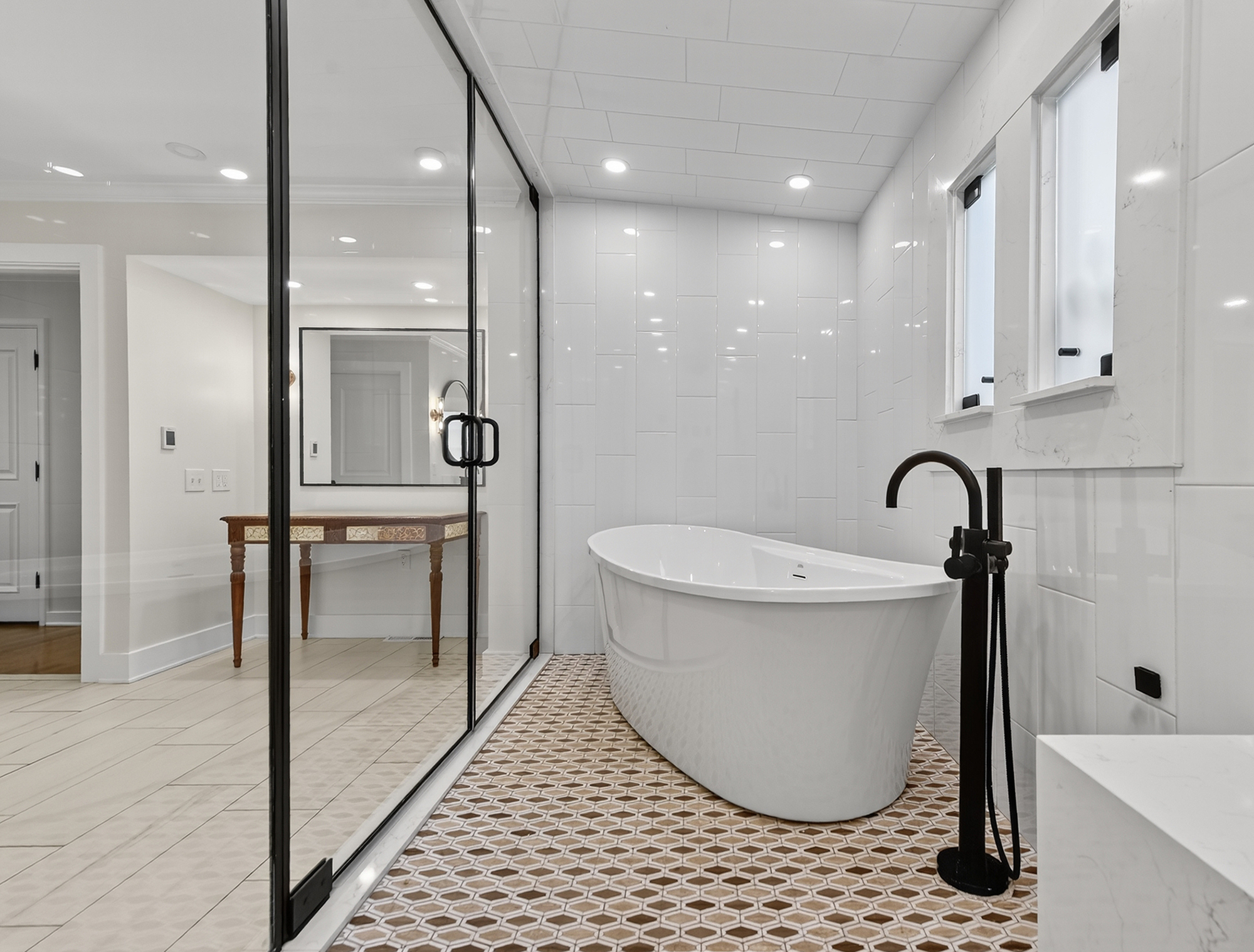 1205 Beaver Road Sewickley, PA 15143 - Photo 51 of 94 a bathroom with a bathtub and a shower