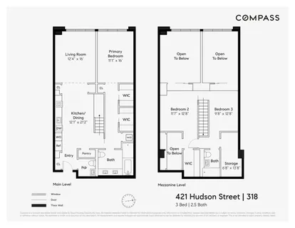 $2,950,000 | 421 Hudson Street, Unit 318 | West Village
