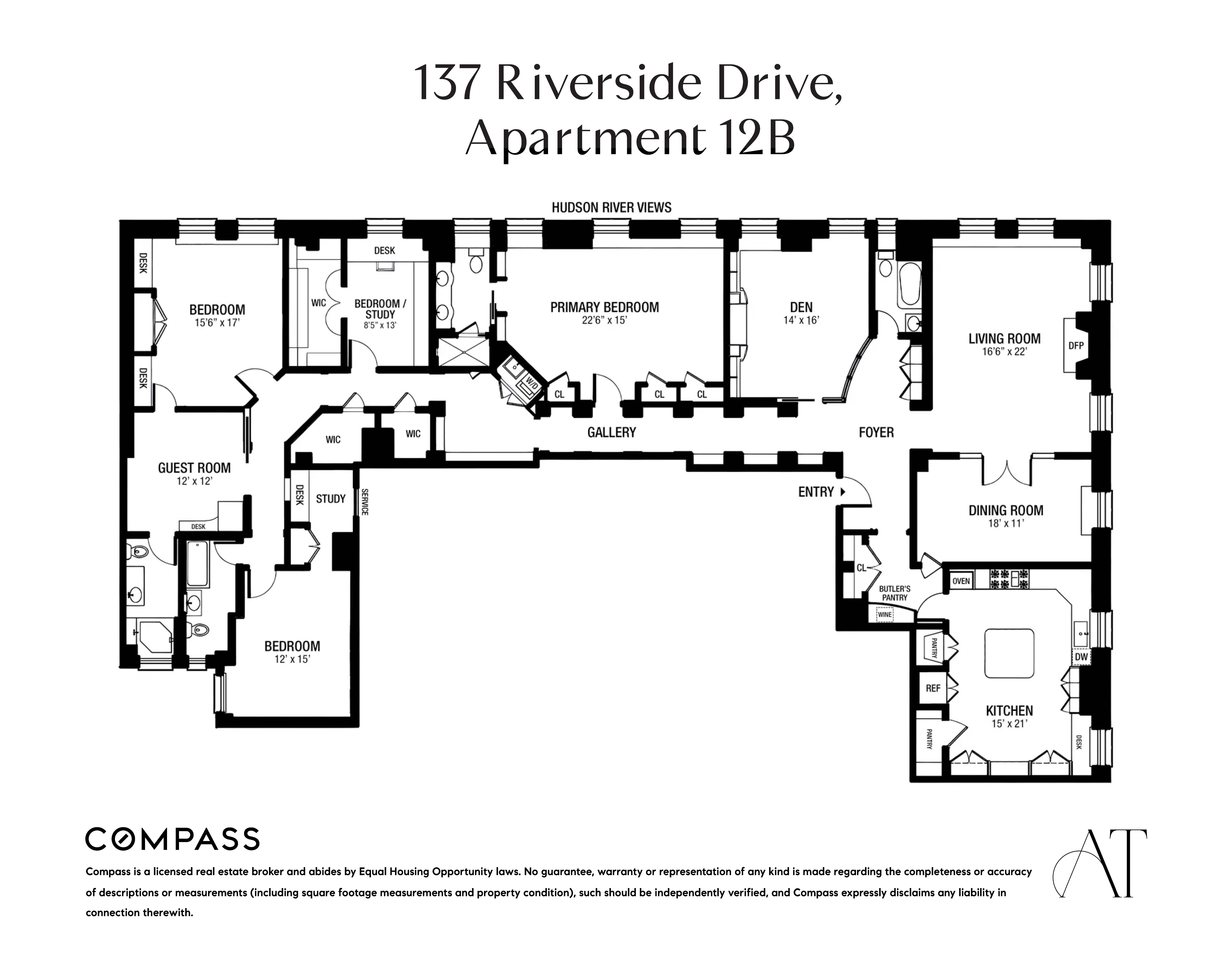 137 Riverside Drive, Unit 12B Manhattan, NY 10024 - Photo 24 of 25