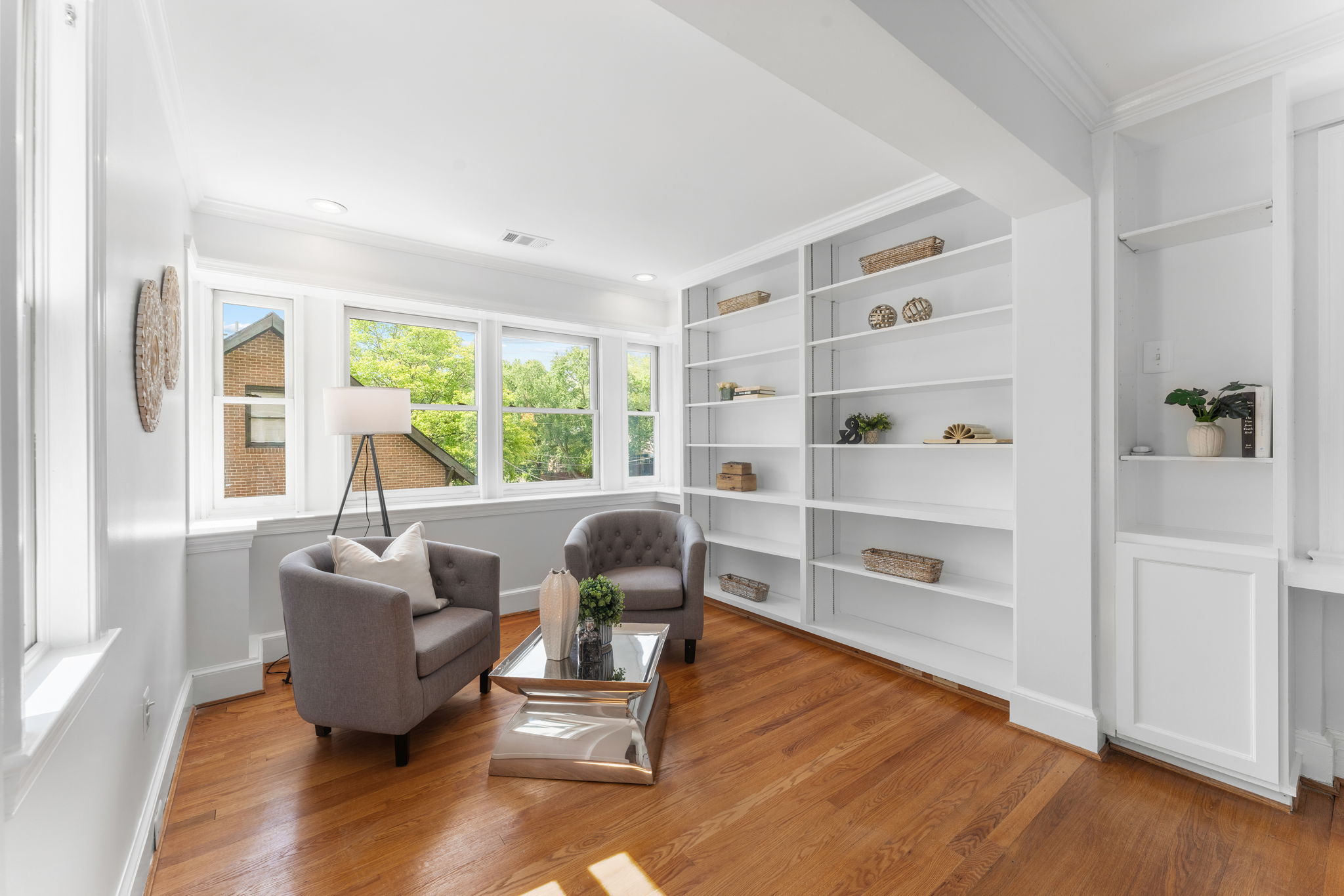 1325 Locust Road Northwest Washington, DC 20012 - Photo 27 of 56 a living room with furniture and a large window