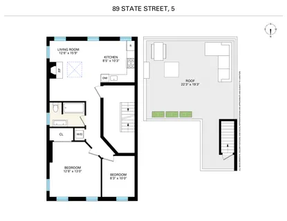 $1,525,000 | 89 State Street, Unit 5 | Brooklyn Heights