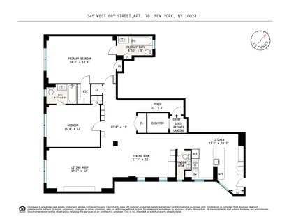 $1,595,000 | 345 West 88th Street, Unit 7B | Upper West Side