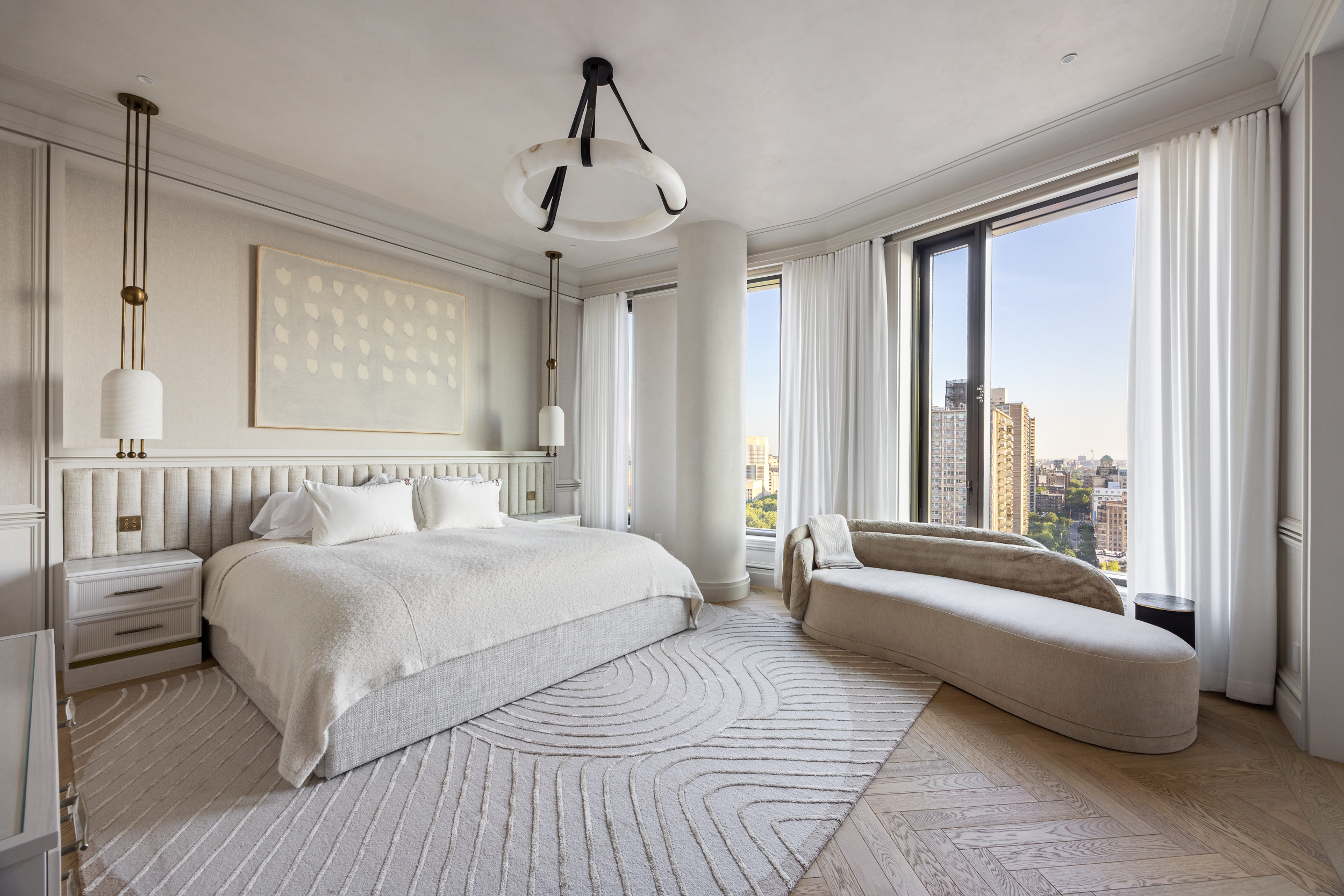 30 Front Street, Unit 25A Brooklyn, NY 11201 - Photo 19 of 45 a spacious bedroom with a bed and a large window