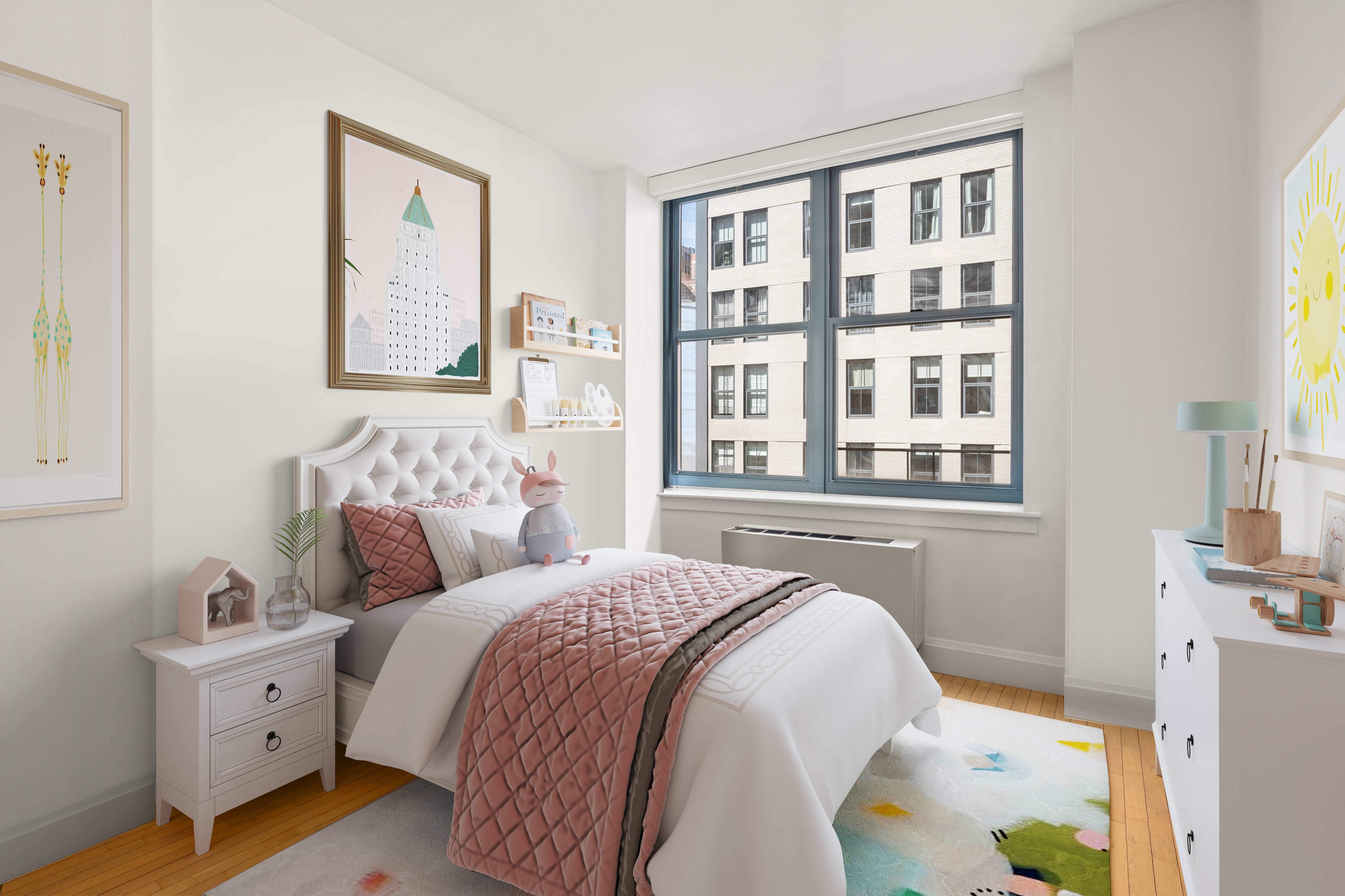 199 State Street, Unit 4C Brooklyn, NY 11201 - Photo 6 of 9 a bedroom with a bed and a window