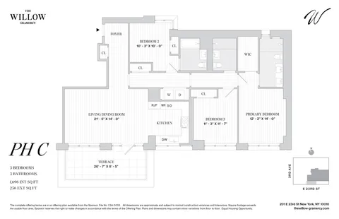 $4,550,000 | 201 East 23rd Street, Unit PHC | Gramercy
