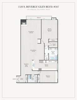 $1,349,000 | 1520 South Beverly Glen Boulevard, Unit 507, Los Angeles, CA 90024