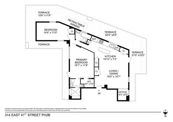 $1,695,000 | 314 East 41st Street, Unit PH2B | Murray Hill