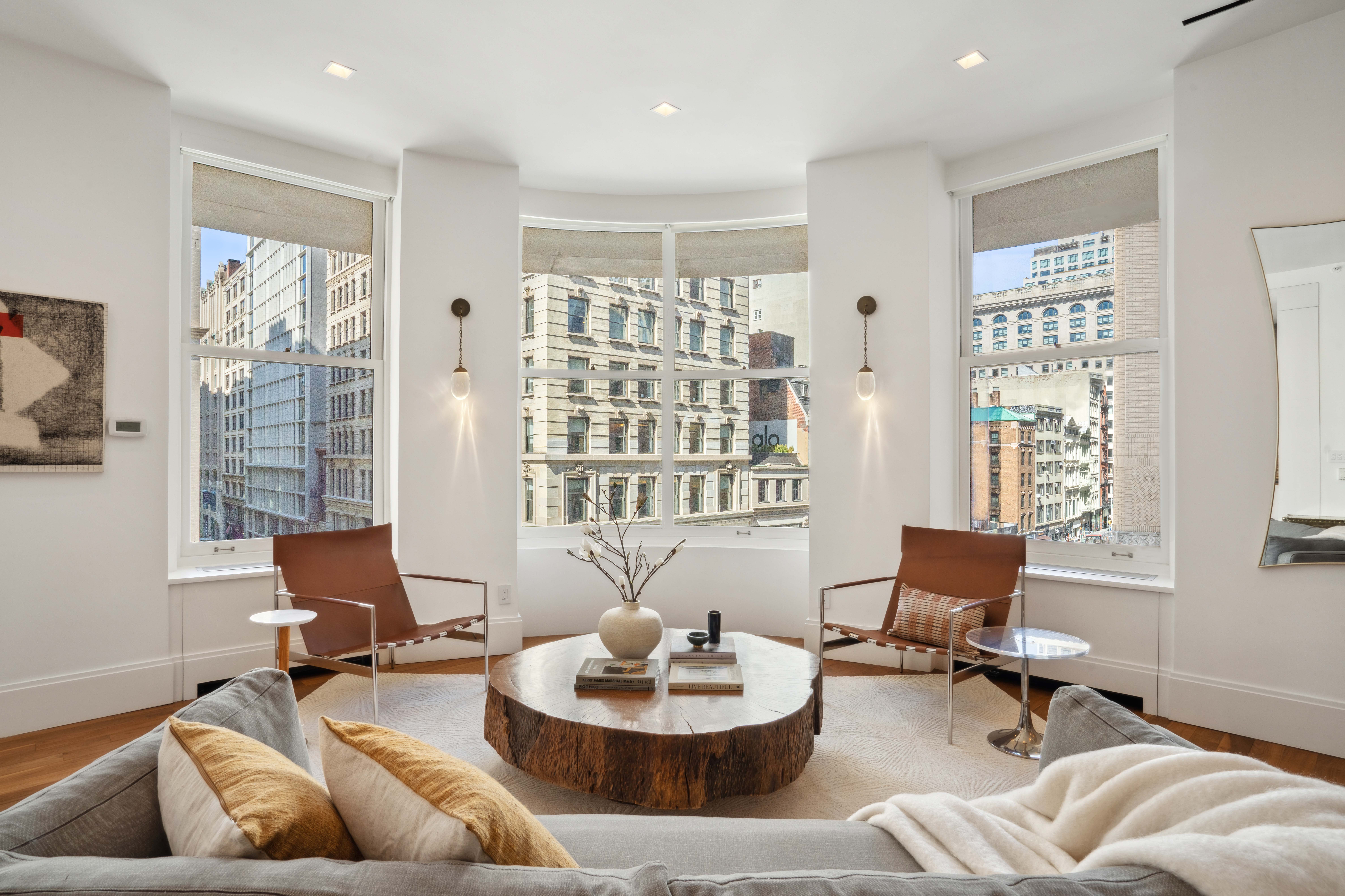 141 5th Avenue, Unit 4C Manhattan, NY 10010 - Photo 1 of 16 a living room with furniture and a window