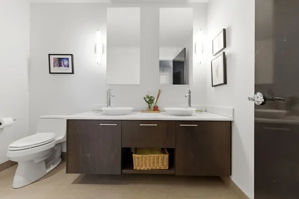 a bathroom with a sink and a toilet