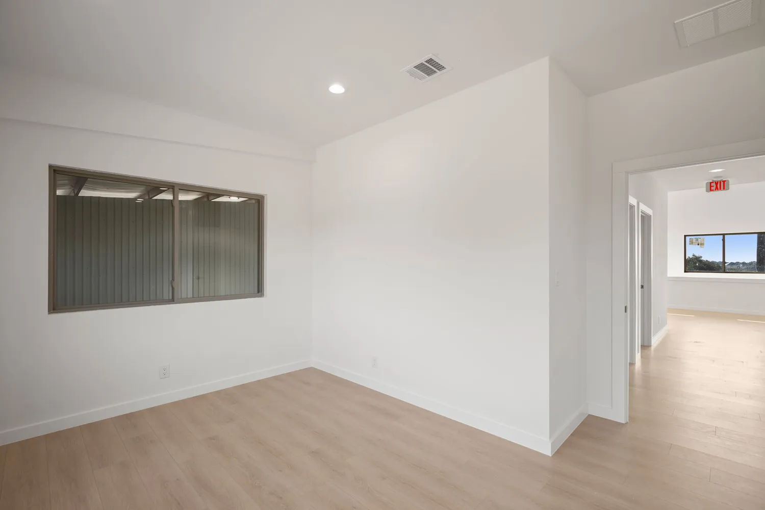 a view of an empty room