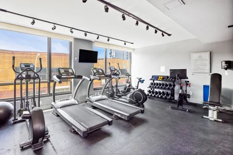 a view of a terrace with sitting area