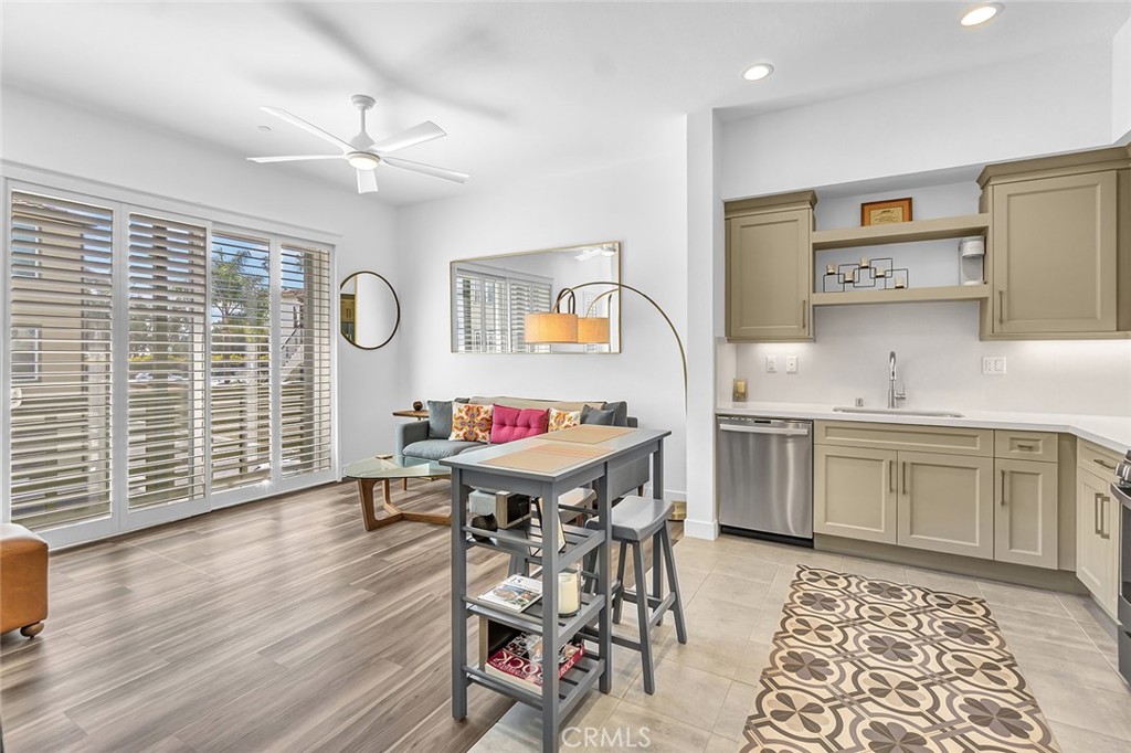 1632 Doheny Way Dana Point, CA 92629 - Photo 10 of 33 a view of a kitchen with workspace and wooden floor