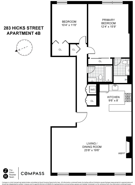 283 Hicks Street, Unit 4B Brooklyn, NY 11201 - Photo 14 of 15 a picture of a wall with a white wall and a white wall