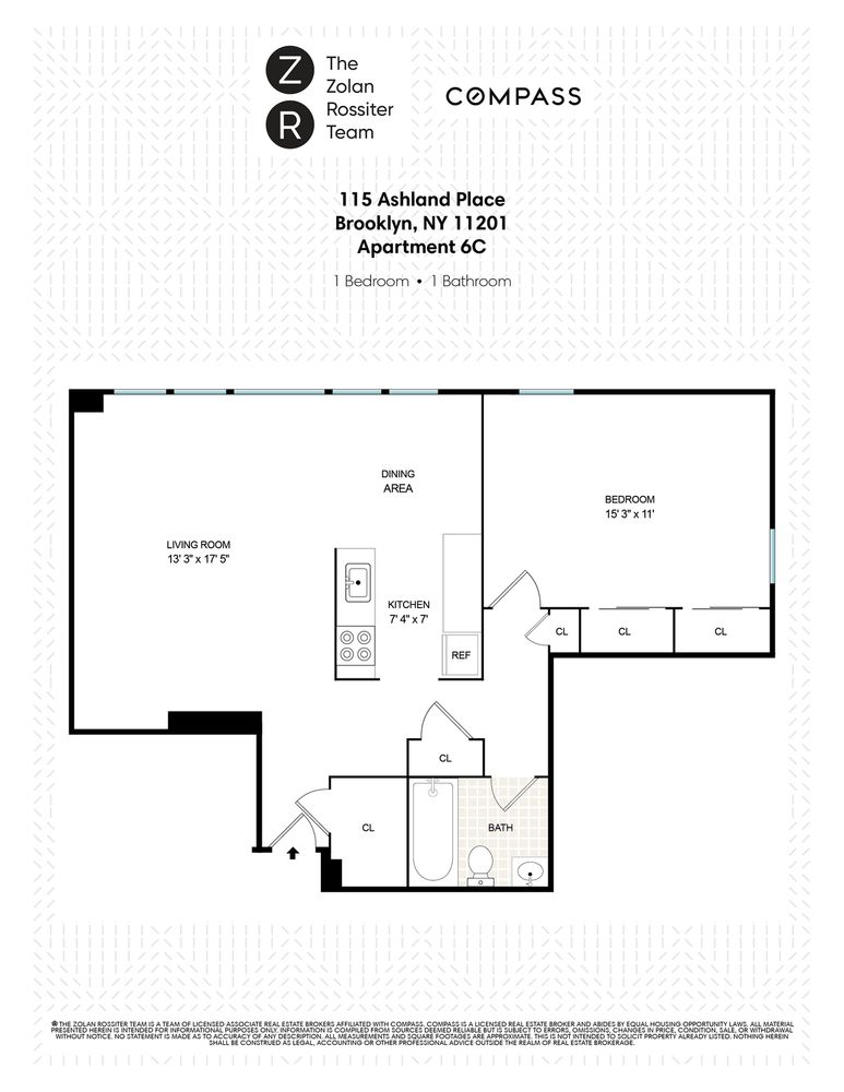 $3,000 | 115 Ashland Place, Unit 6C | Fort Greene