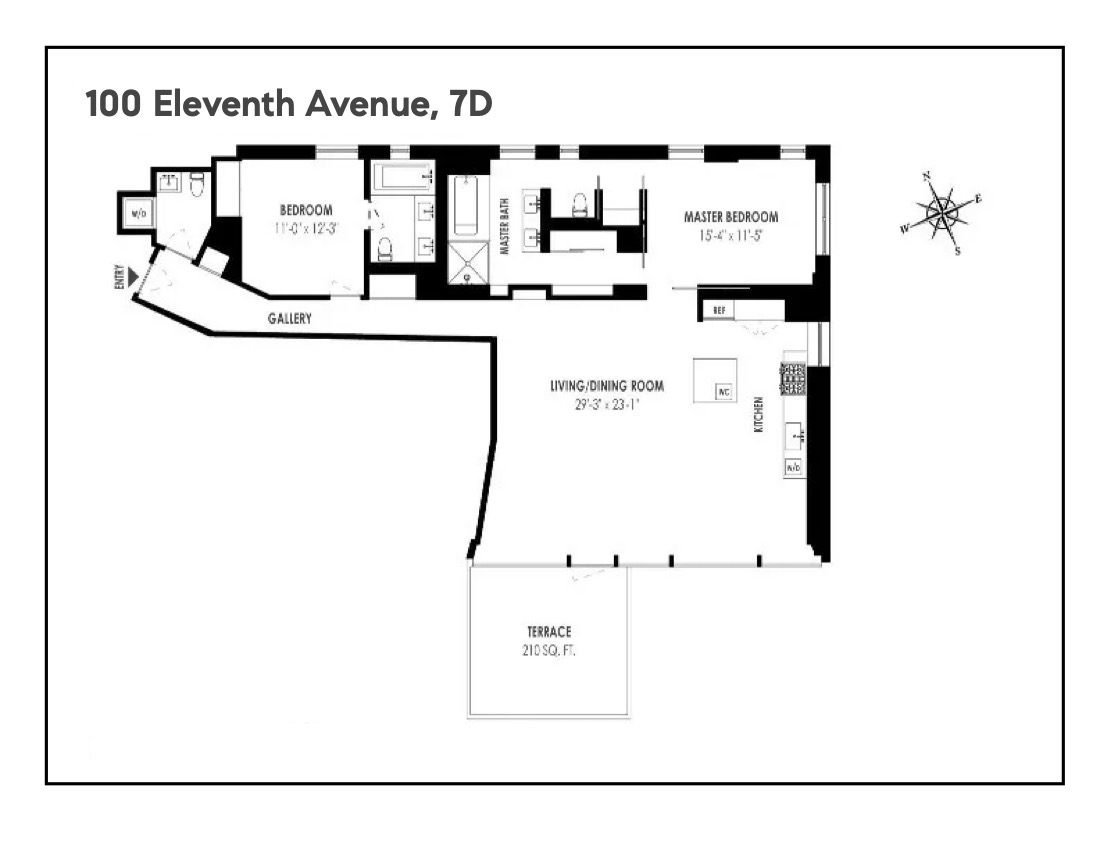 100 11th Avenue, Unit 7D Manhattan, NY 10011 - Photo 13 of 13 Gallery Image 13