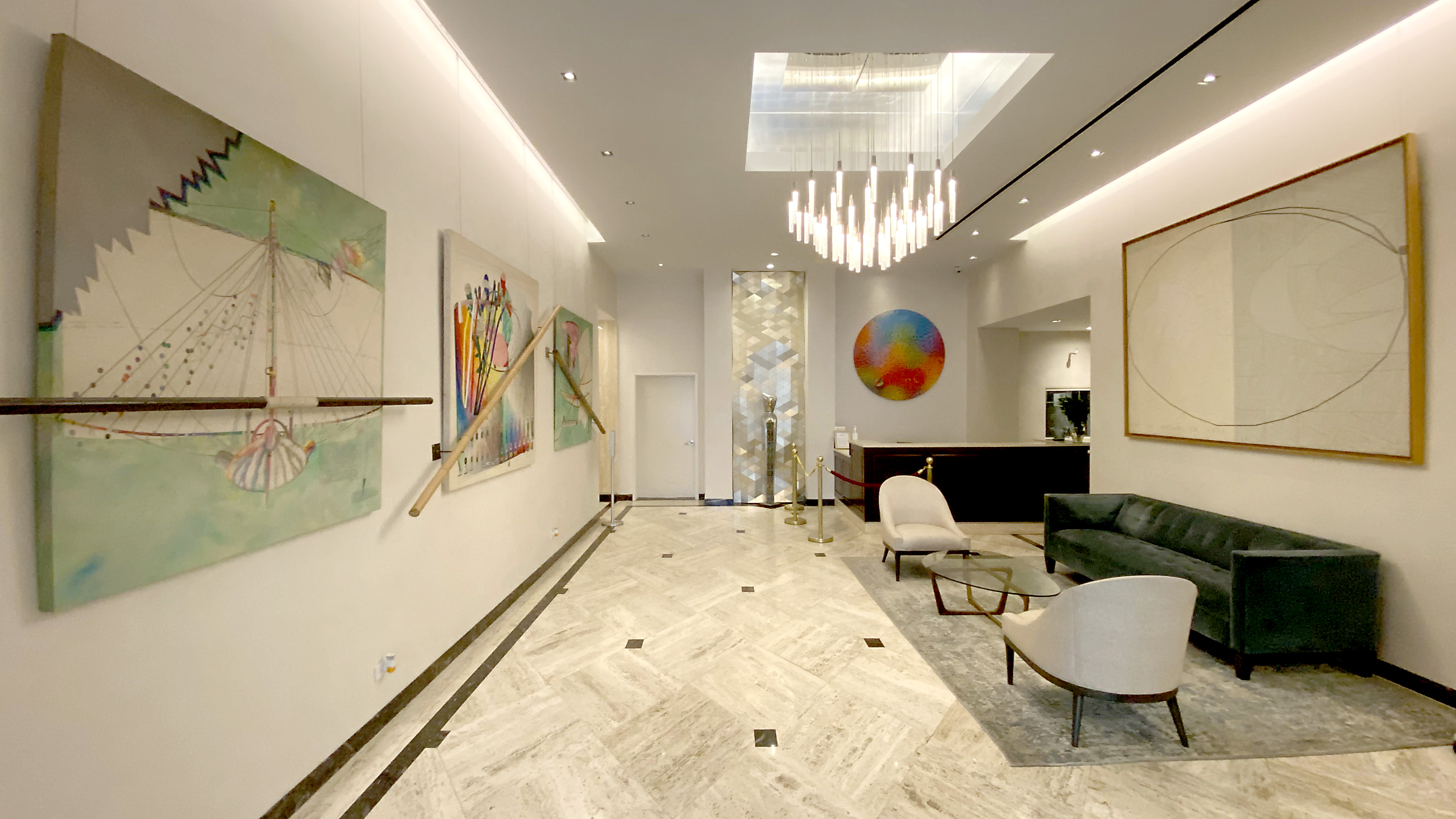 159 West 53rd Street, Unit 18B Manhattan, NY 10019 - Photo 9 of 11 a living room with furniture