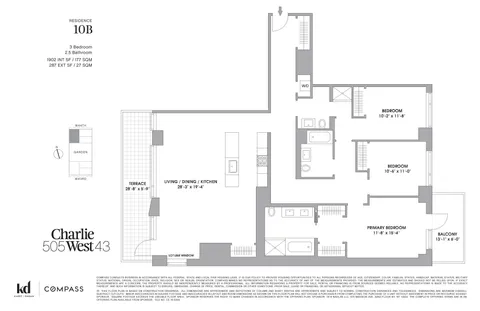 $2,750,000 | 505-513 West 43rd Street, Unit 10B | Hell's Kitchen