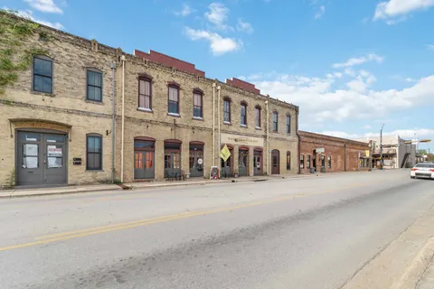 a front view of a building