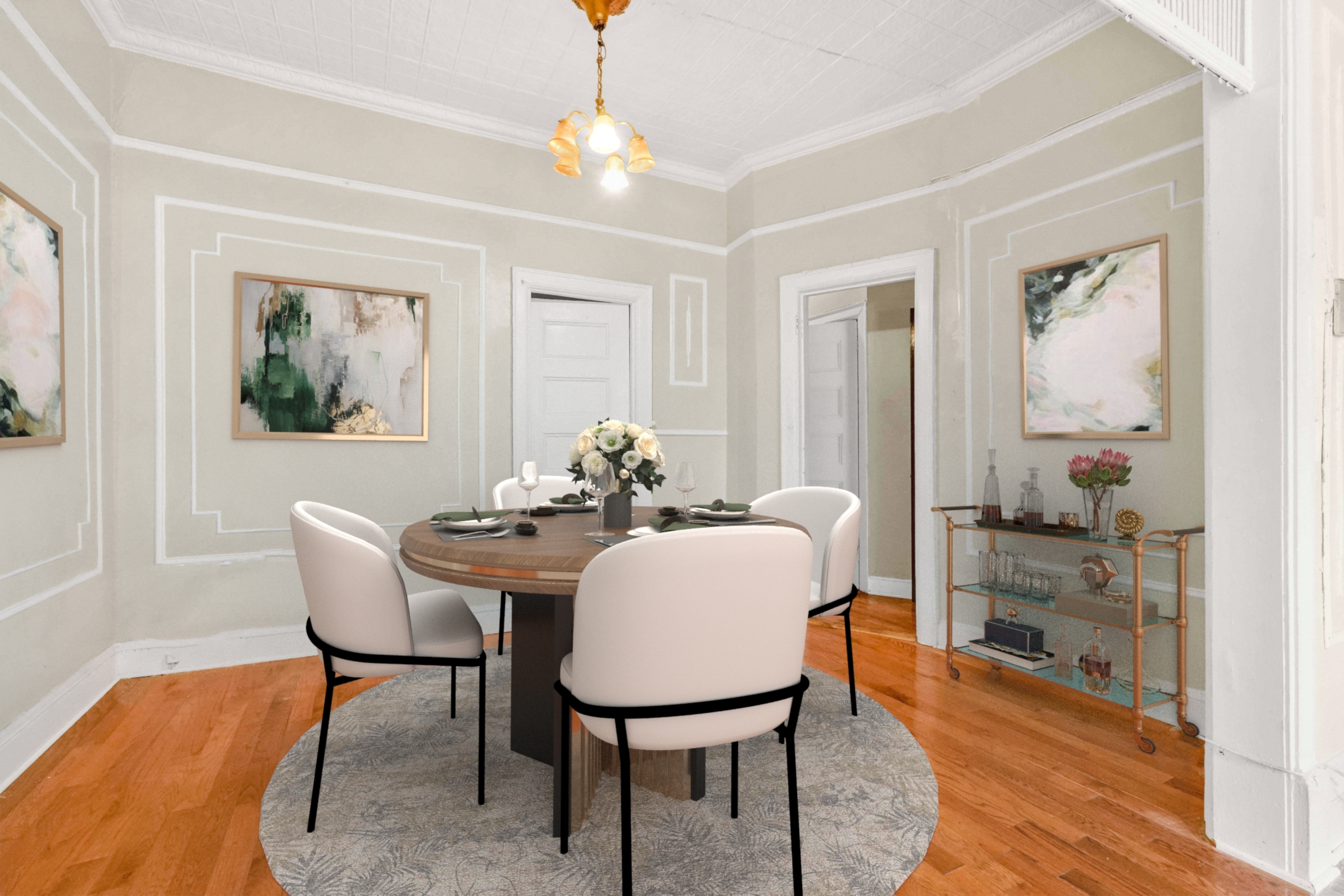 278 Lefferts Avenue Brooklyn, NY 11225 - Photo 26 of 56 a view of a dining room with furniture and window