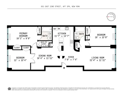 $1,395,000 | 301 East 22nd Street, Unit 3PR | Gramercy