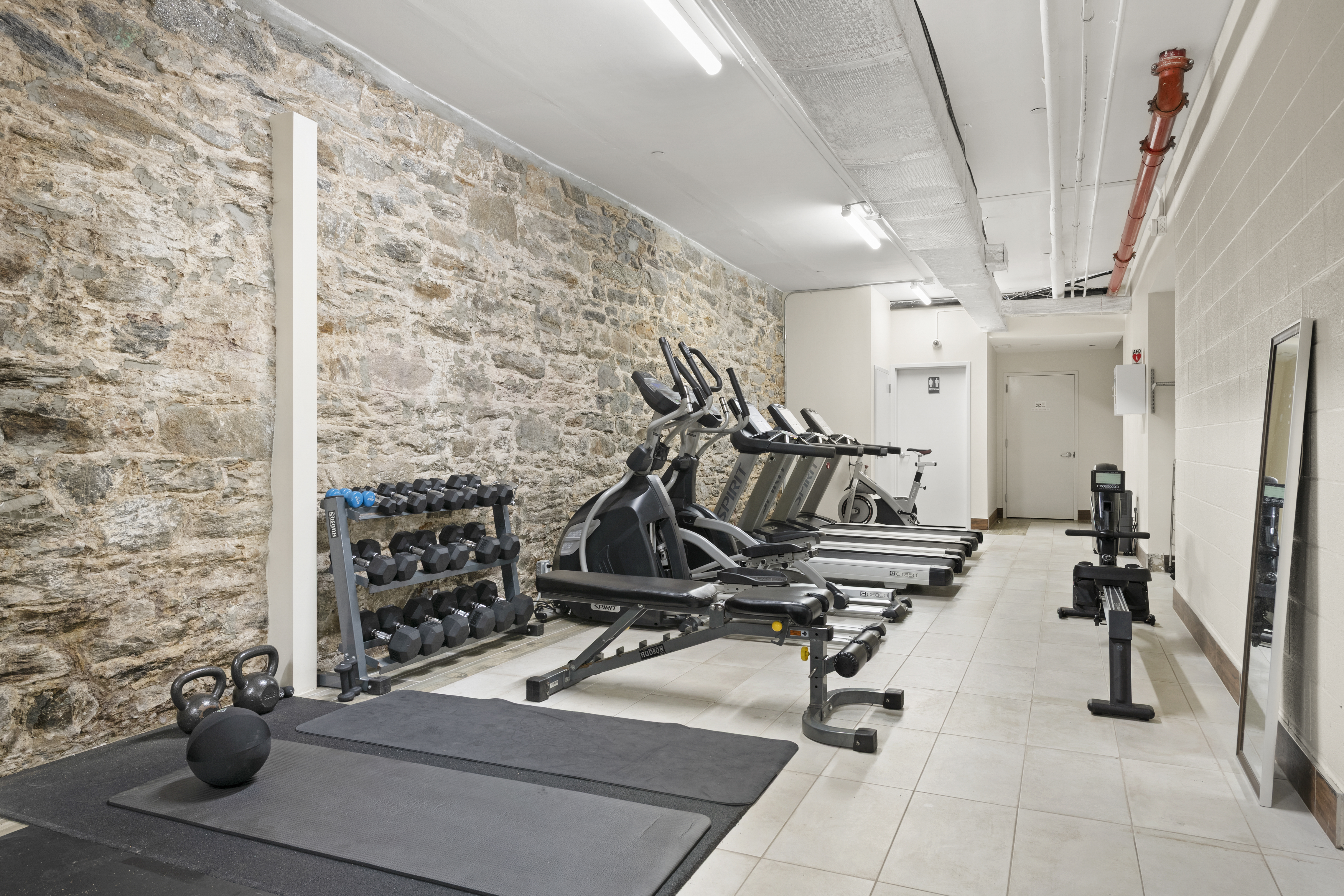 25 Lexington Avenue, Unit 103 Brooklyn, NY 11238 - Photo 9 of 15 a view of a room with gym equipment