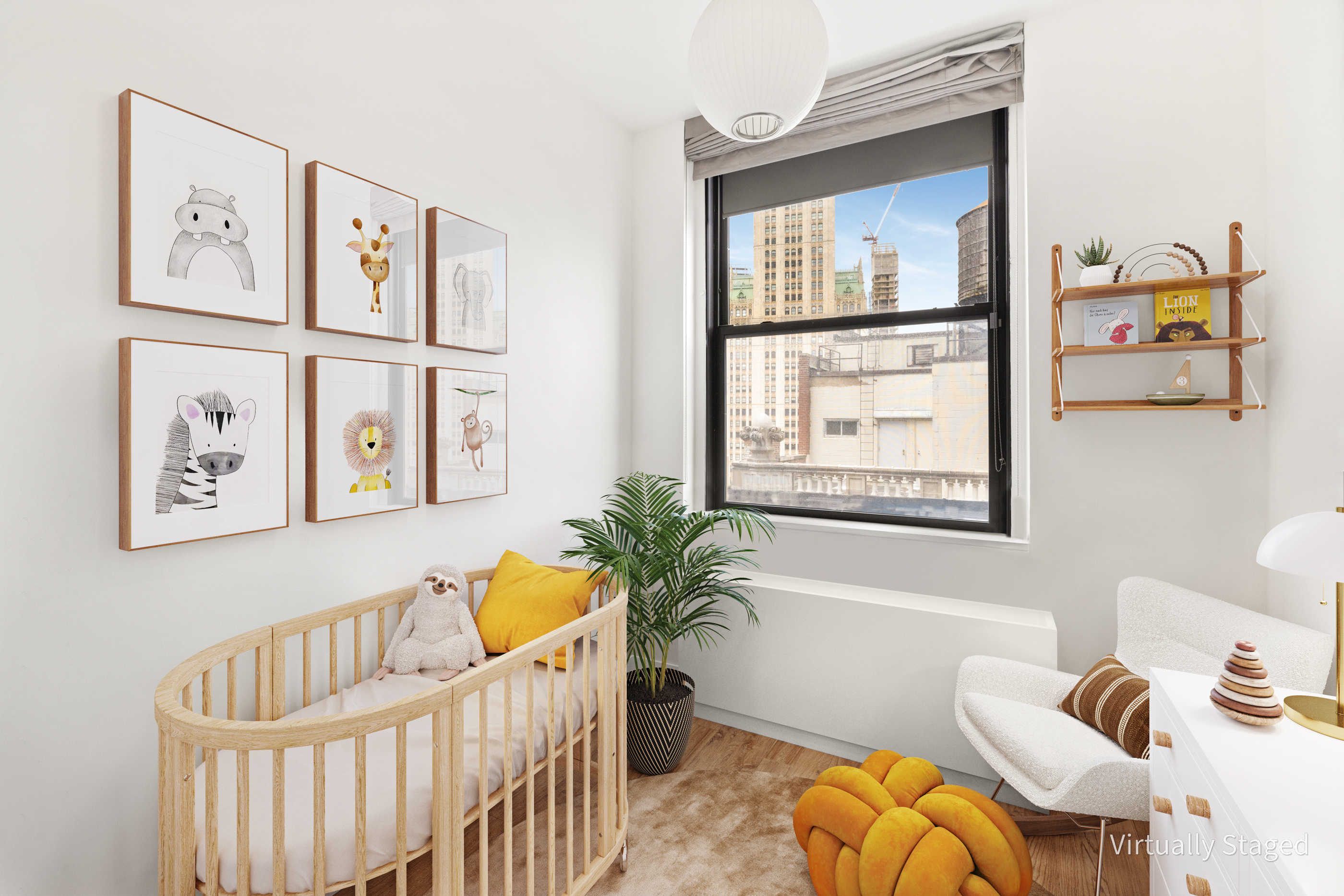 150 Nassau Street, Unit 19A Manhattan, NY 10038 - Photo 7 of 16 a living room with furniture and a window