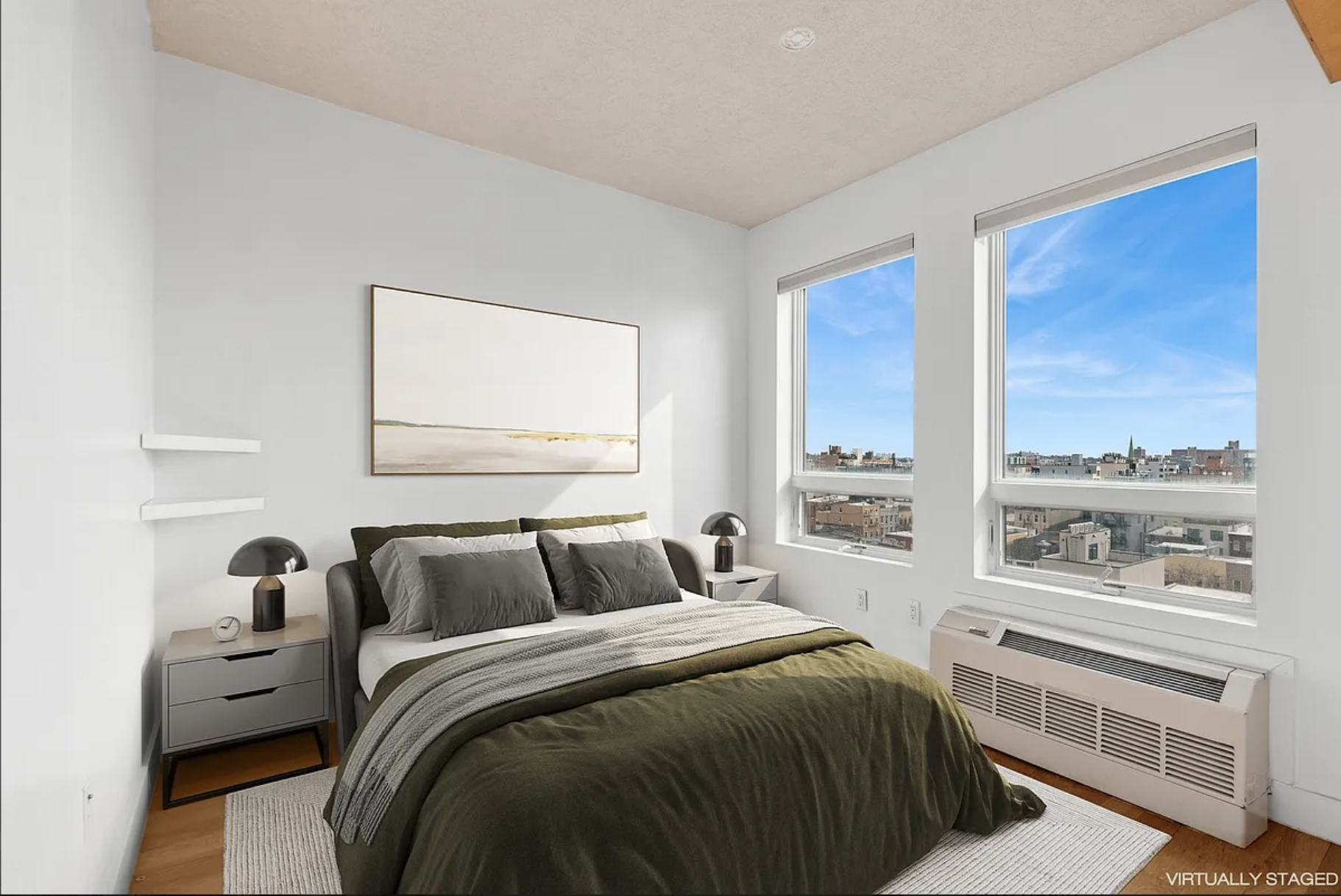 139 Skillman Avenue, Unit 9AB Brooklyn, NY 11211 - Photo 3 of 19 a bedroom with a large bed and a window