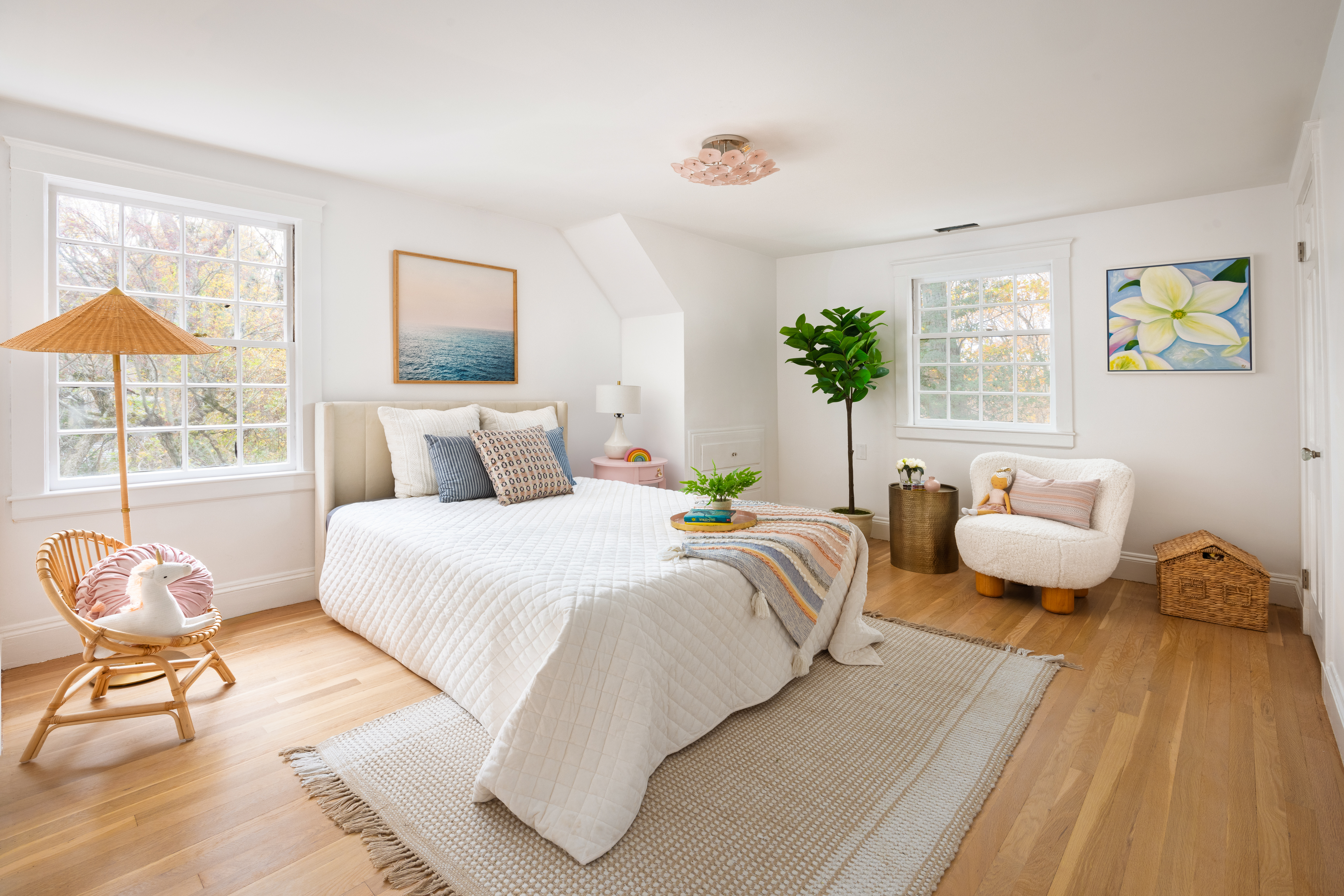 111 Beverly Road Brookline, MA 02467 - Photo 19 of 27 a bedroom with a bed and wooden floor