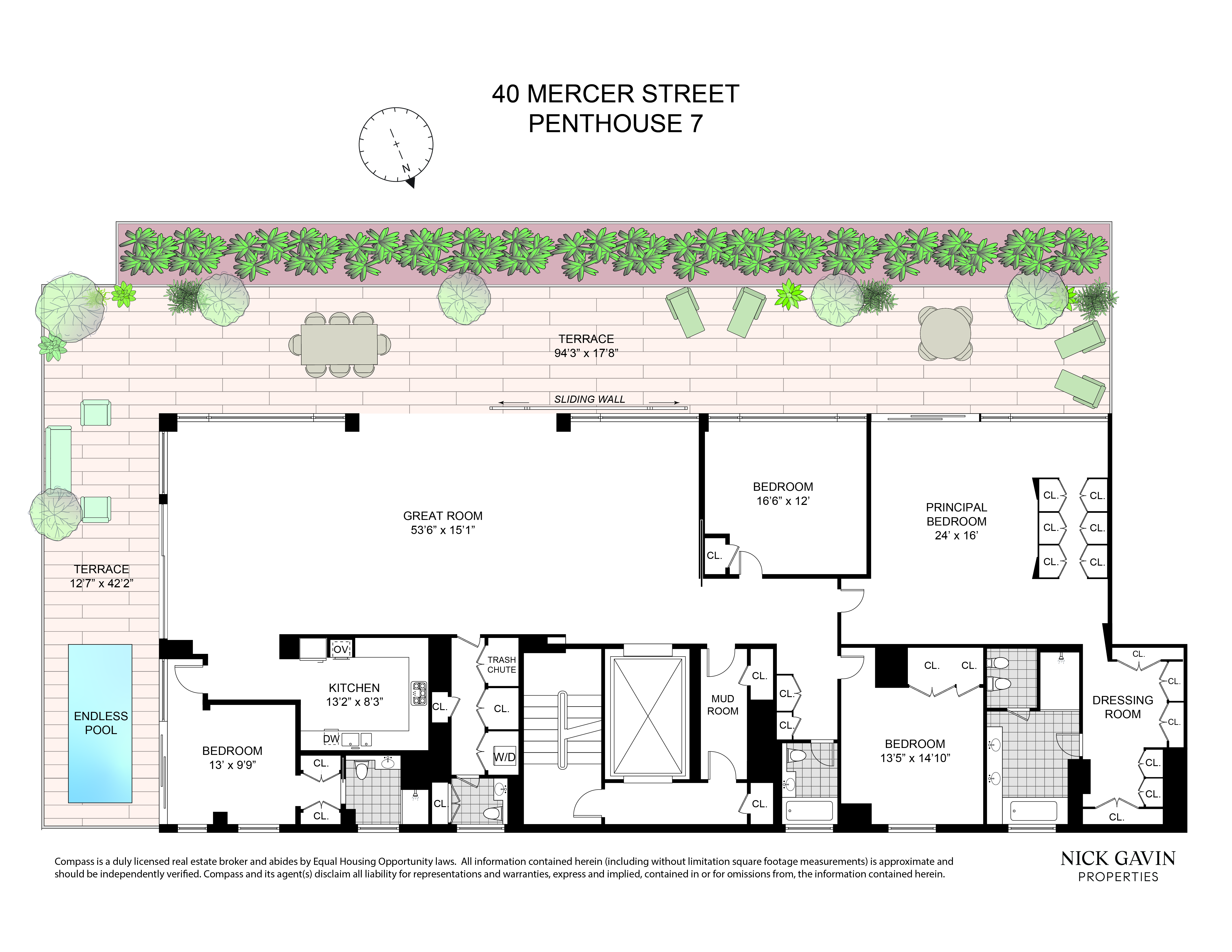 40 Mercer Street, Unit PH7 Manhattan, NY 10013 - Photo 20 of 20 a picture of a floor plan