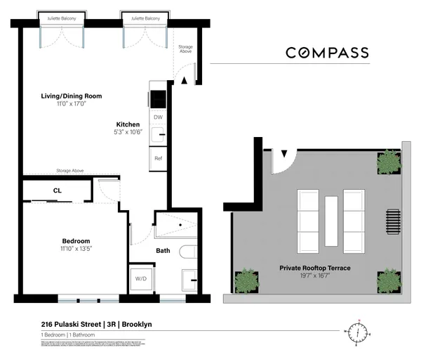$699,000 | 216 Pulaski Street, Unit 3R | Bedford-Stuyvesant