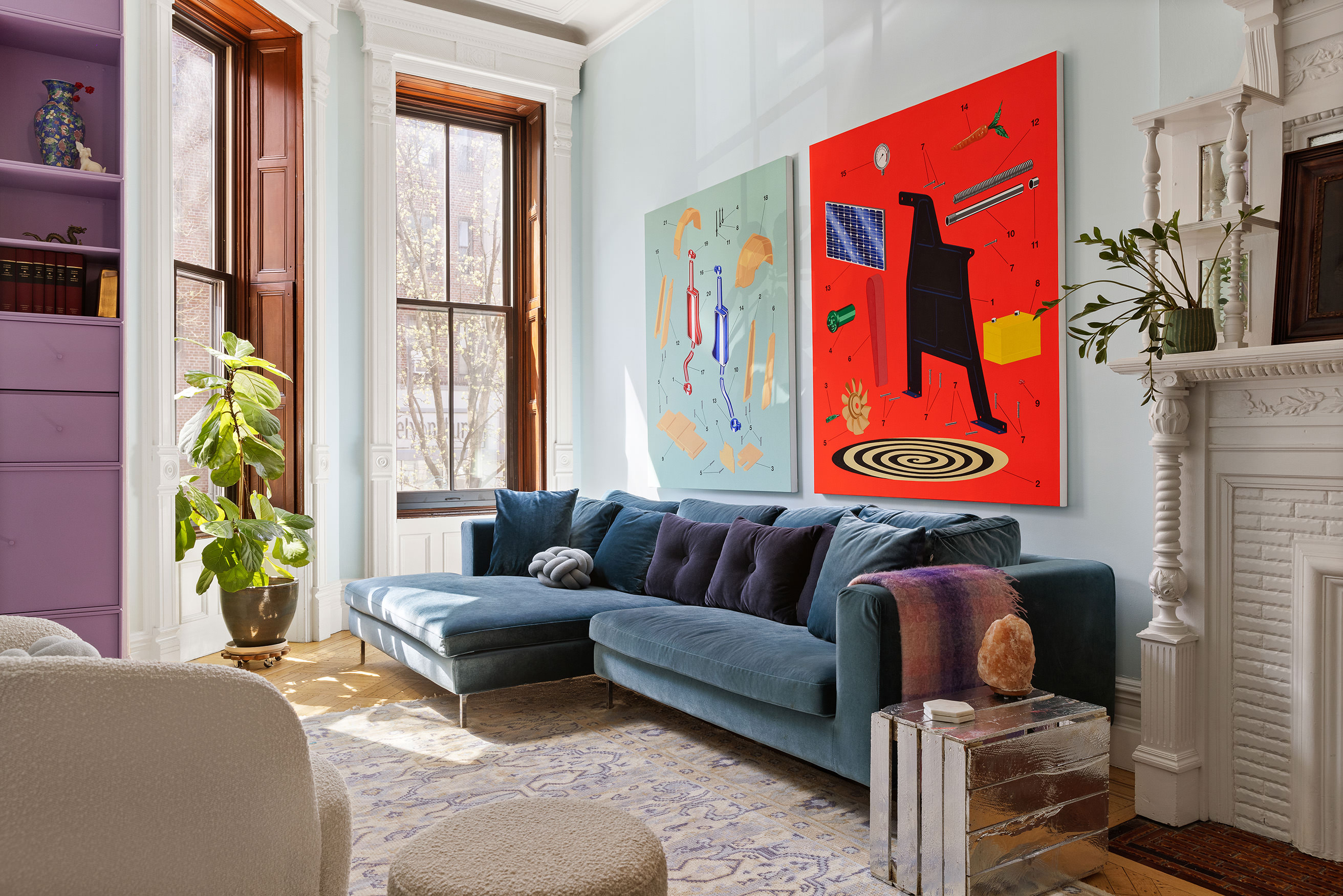 193 Sterling Place, Unit 2 Brooklyn, NY 11238 - Photo 1 of 15 a living room with furniture and a potted plant