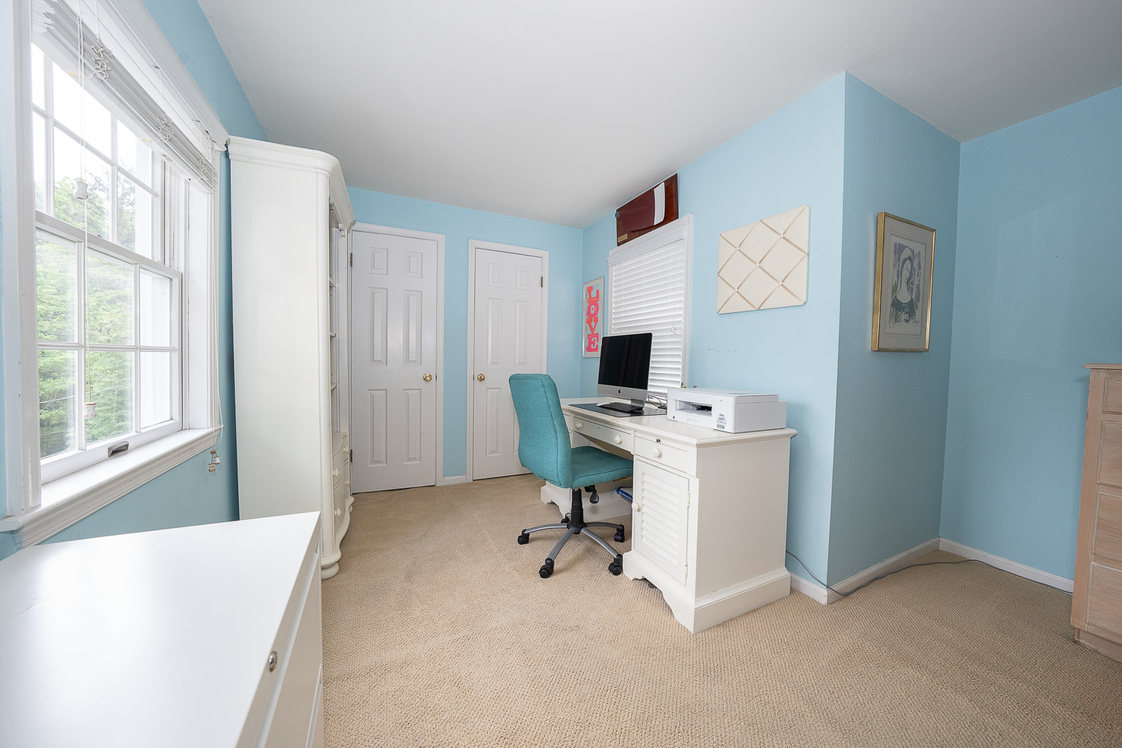 519 Mercer Road Merion Station, PA 19066 - Photo 31 of 58 a view of workspace with flat screen tv