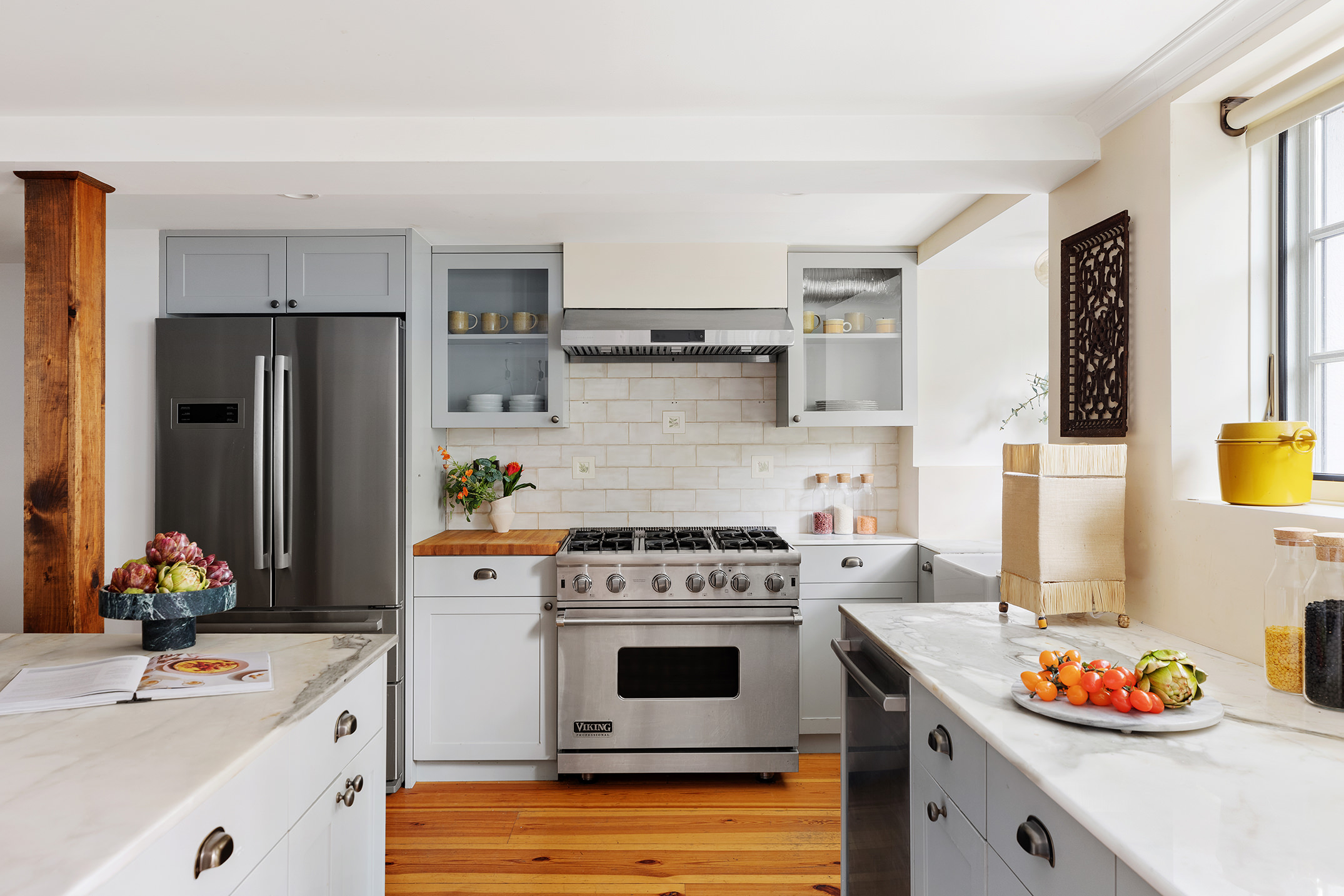 439 Sackett Street Brooklyn, NY 11231 - Photo 9 of 25 a kitchen with stainless steel appliances kitchen island granite countertop a sink stove and refrigerator