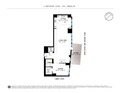 $17,500 | 2 Northside Piers, Unit PH2 | Williamsburg
