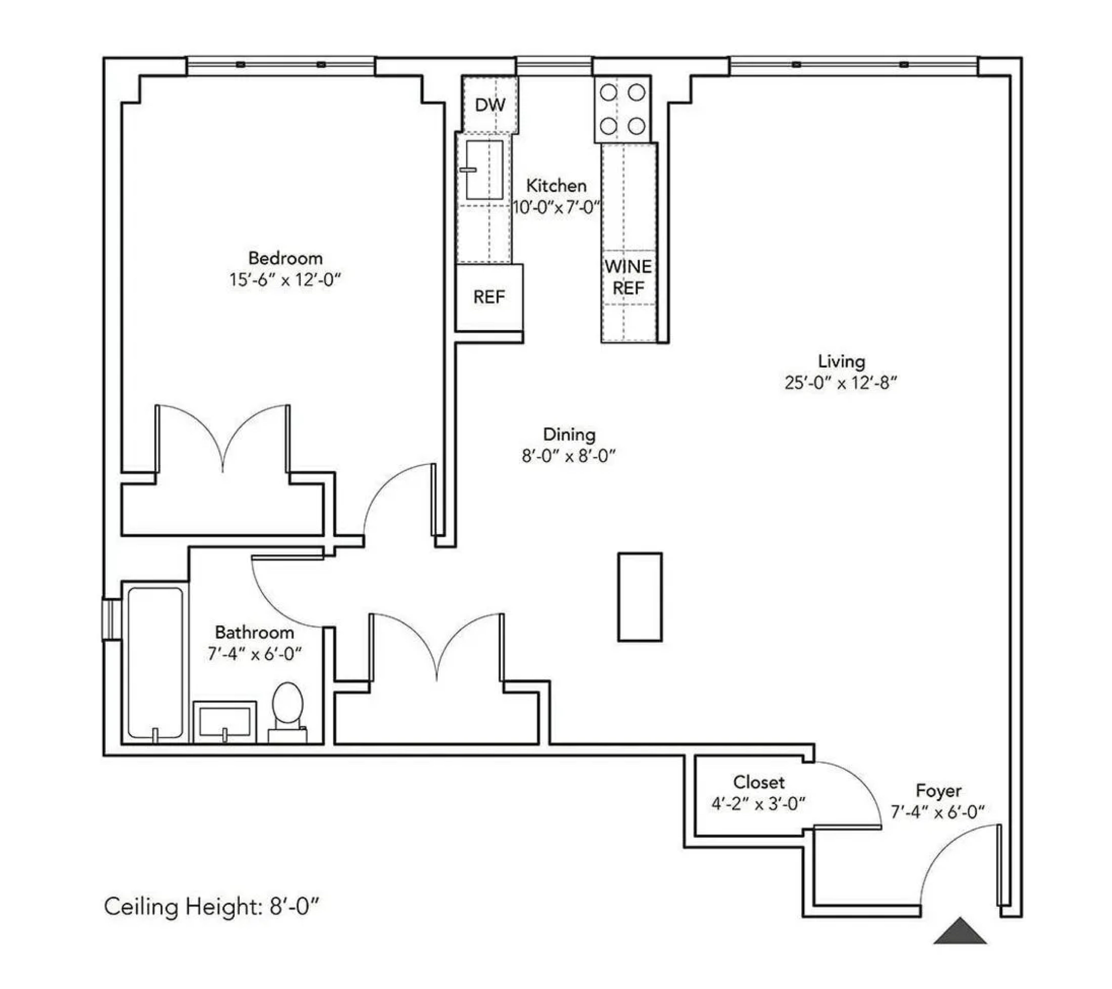 61 Jane Street, Unit 4L Manhattan, NY 10014 - Photo 11 of 11 a picture of a bathroom