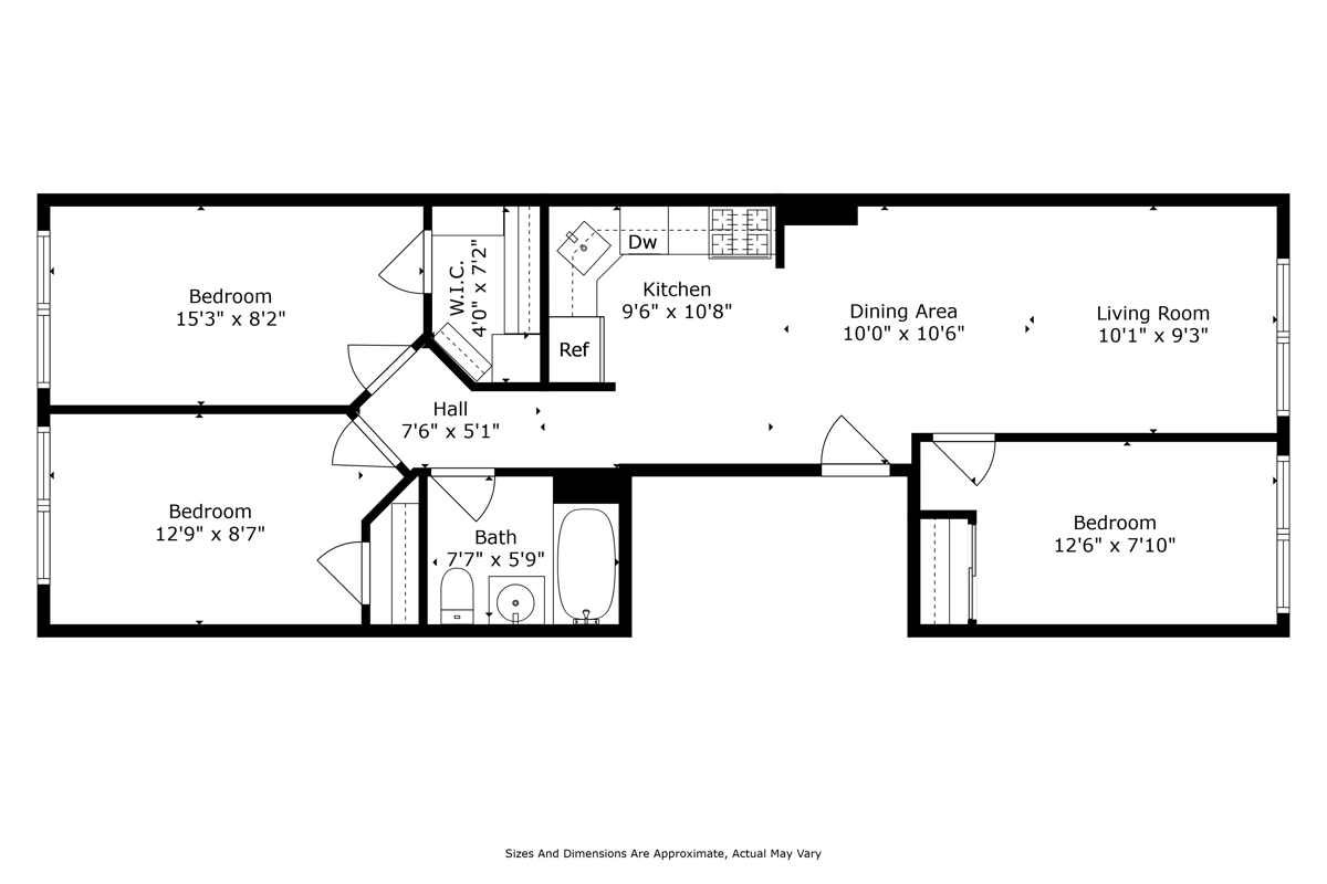 1477 Prospect Place, Unit 2 Brooklyn, NY 11213 - Photo 13 of 14 a black and white photo of a