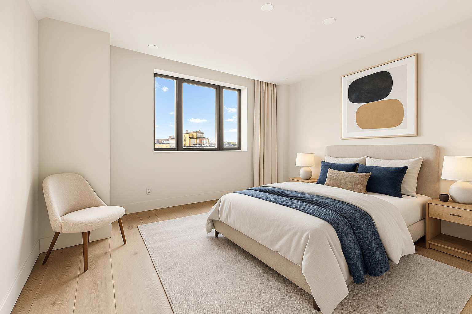 78 1st Place, Unit 5 Brooklyn, NY 11231 - Photo 8 of 24 a bedroom with a bed and chair