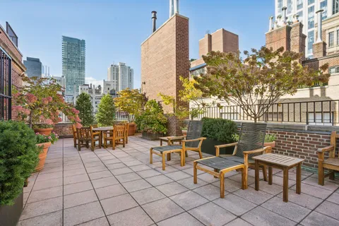 a view of outdoor space with seating area