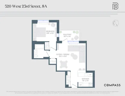 $1,080,000 | 520 West 23rd Street, Unit 8A | Chelsea