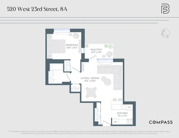 $1,080,000 | 520 West 23rd Street, Unit 8A | Chelsea