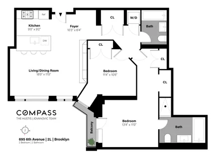 $1,265,000 | 695 6th Avenue, Unit 2L | Greenwood Heights