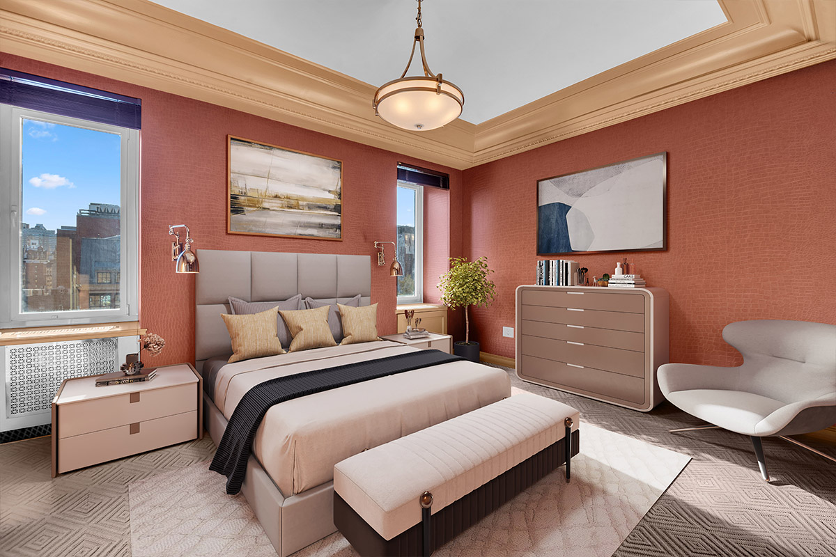 136 East 79th Street, Unit 9 Manhattan, NY 10075 - Photo 13 of 18 a bedroom with a bed and wooden floor