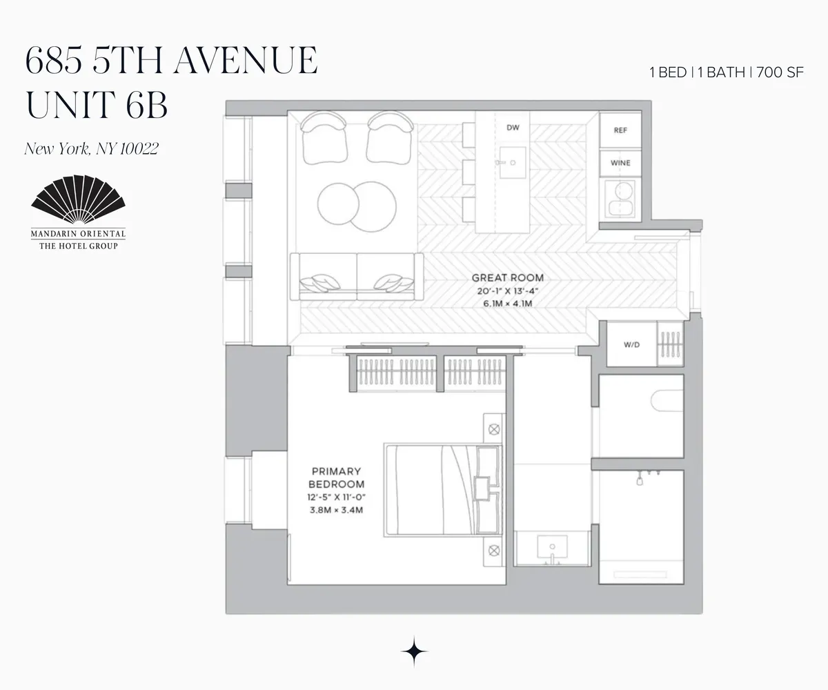 $16,000 | 685 5th Avenue, Unit 6B | Midtown East